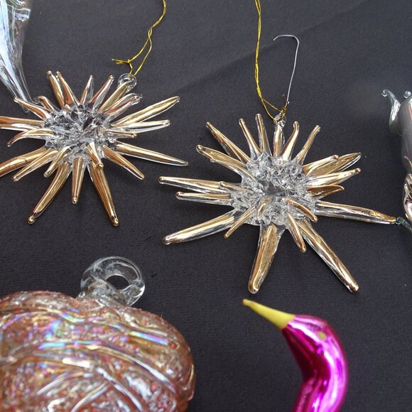 Vintage Glass Christmas Ornaments 8 - Picture 5 of 8